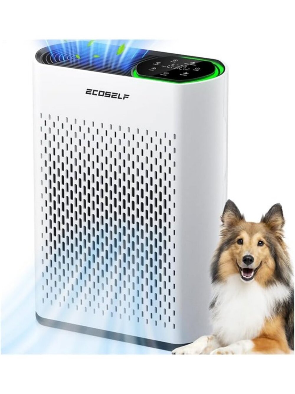 Large Room Air Purifier, True HEPA 3-Stage Filtration, 360° Airflow, Quiet Sleep
